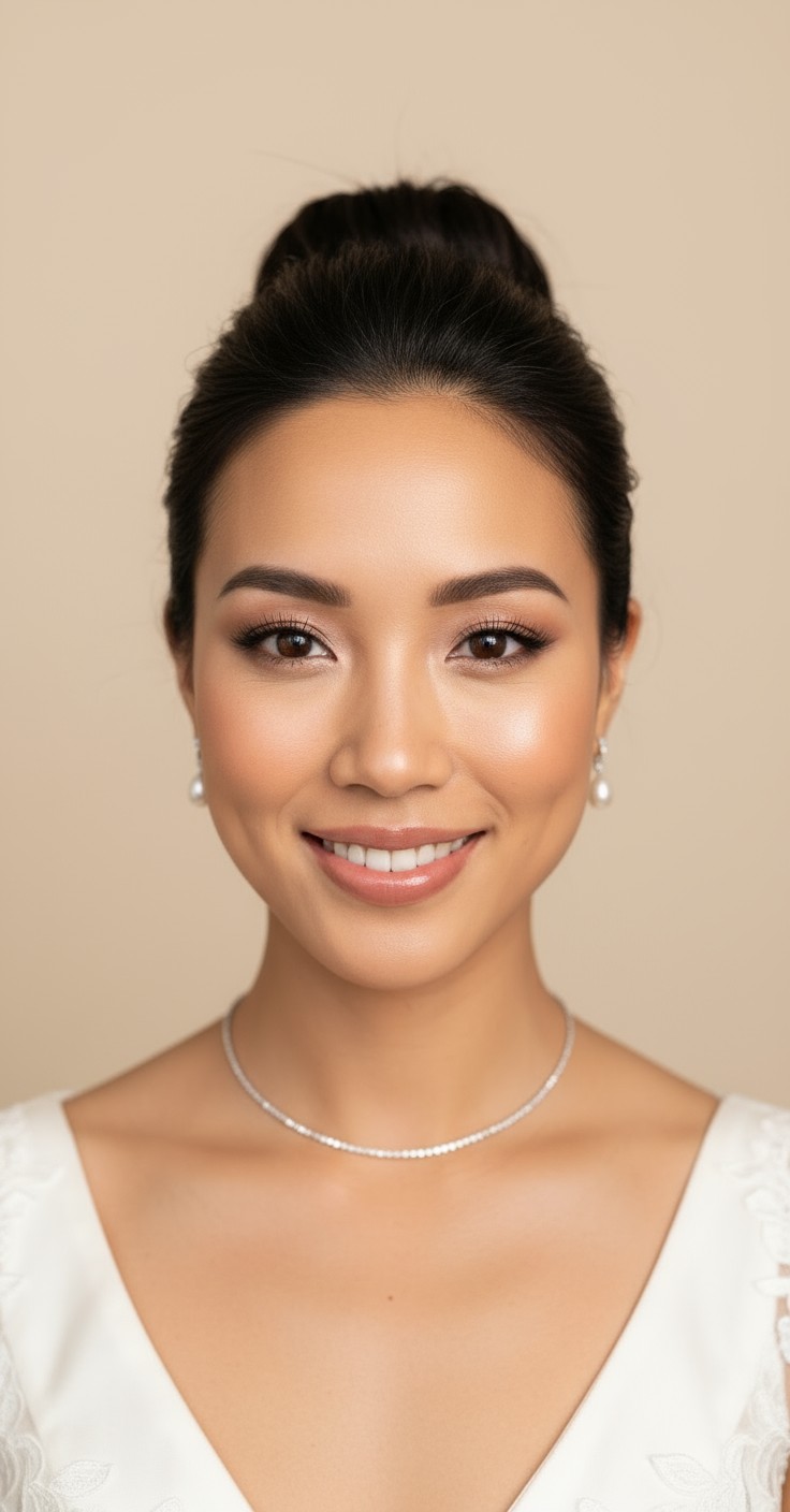 After High Bun Bridal Updo